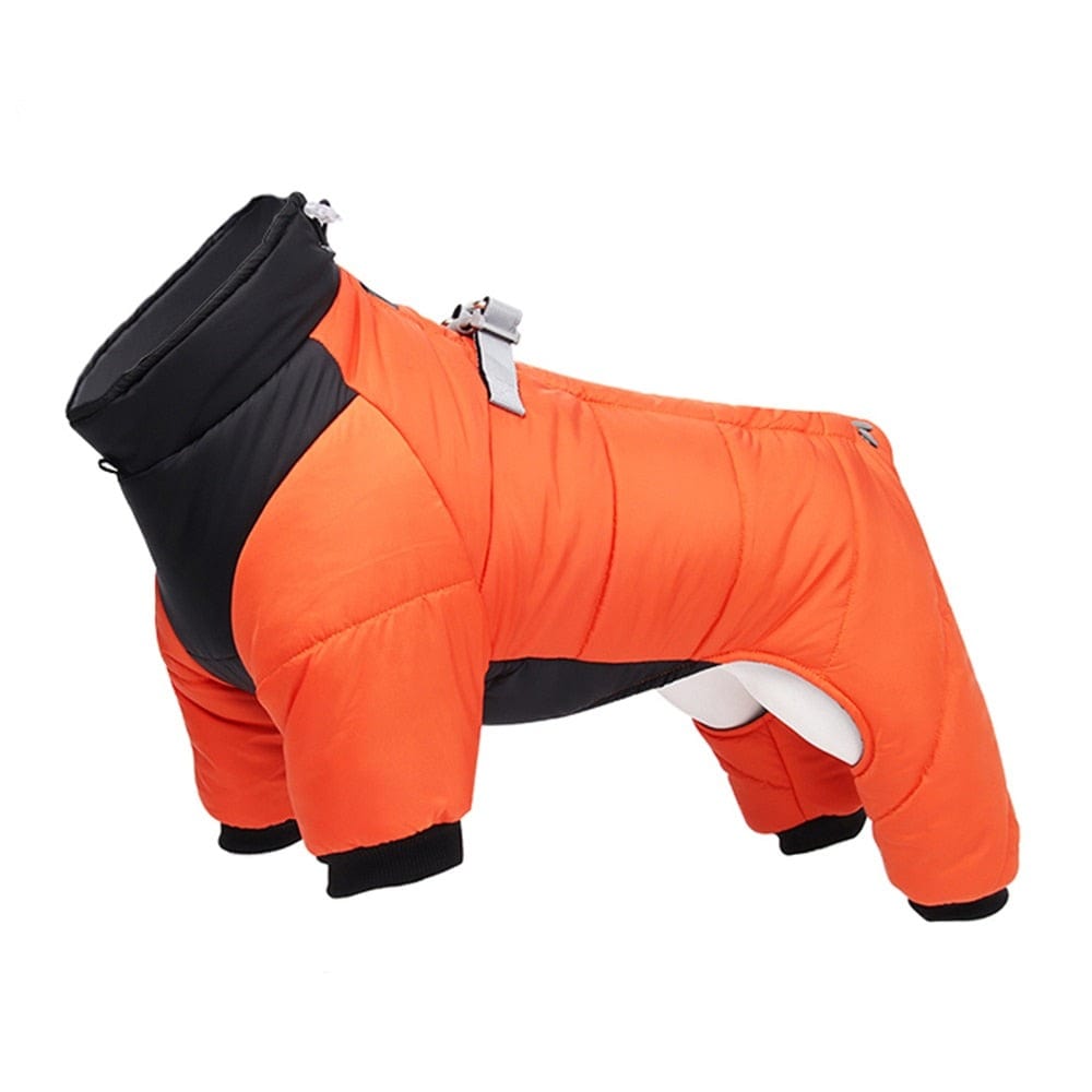 The Howling Hounds 0 Hook Loop Orange / Small Windproof Cosy Dog Jacket