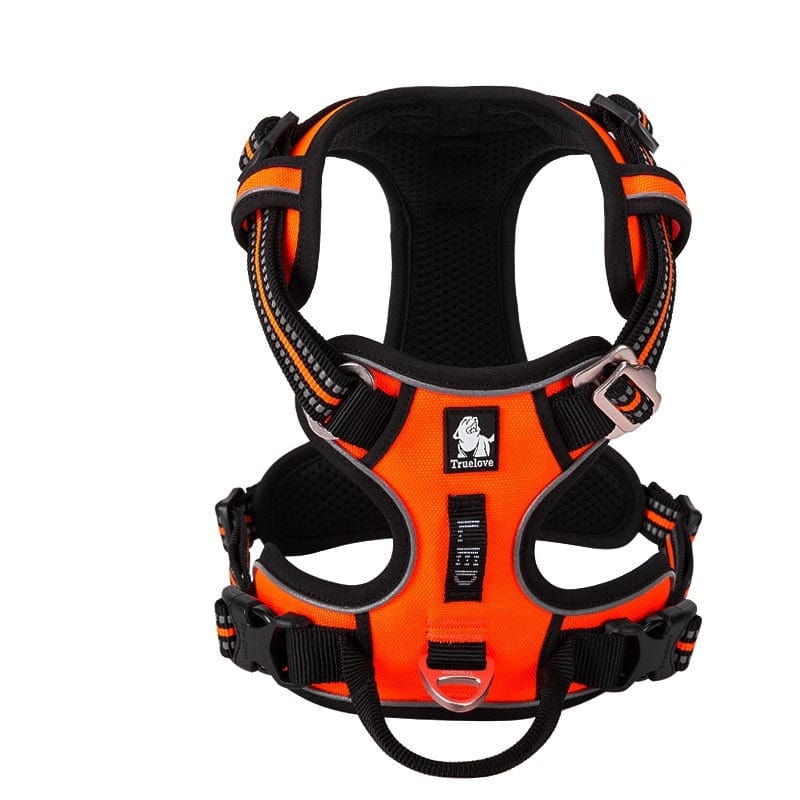 The Howling Hounds Orange / XSmall Premium Adjustable Harness